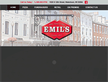 Tablet Screenshot of emilspizzainc.com